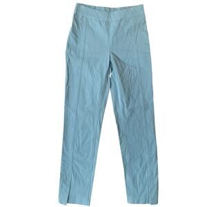 Issac Mizrahi Live! women Straight Leg Khaki Pants size 2, Light Blue